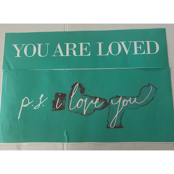 You Are Loved/ PS I Love You 8x12 Chalk Couture Transfers - Picture 1 of 5